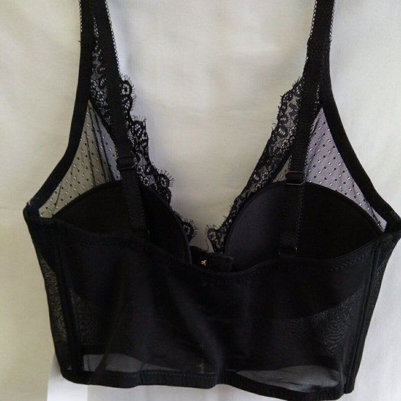 Ditto bra 32D cami style black very pretty underwired - Picture 2 of 6